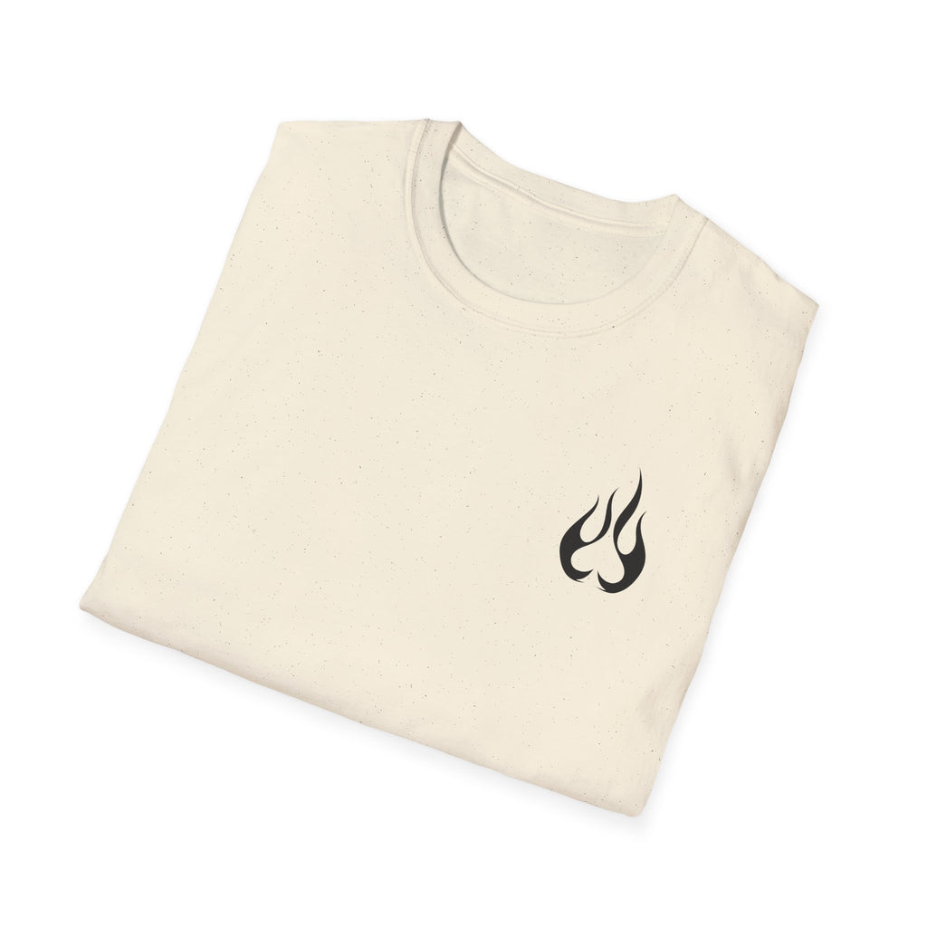 Texas Made T-Shirt – 'Texas Made' License Plate Graphic with Flame Logo