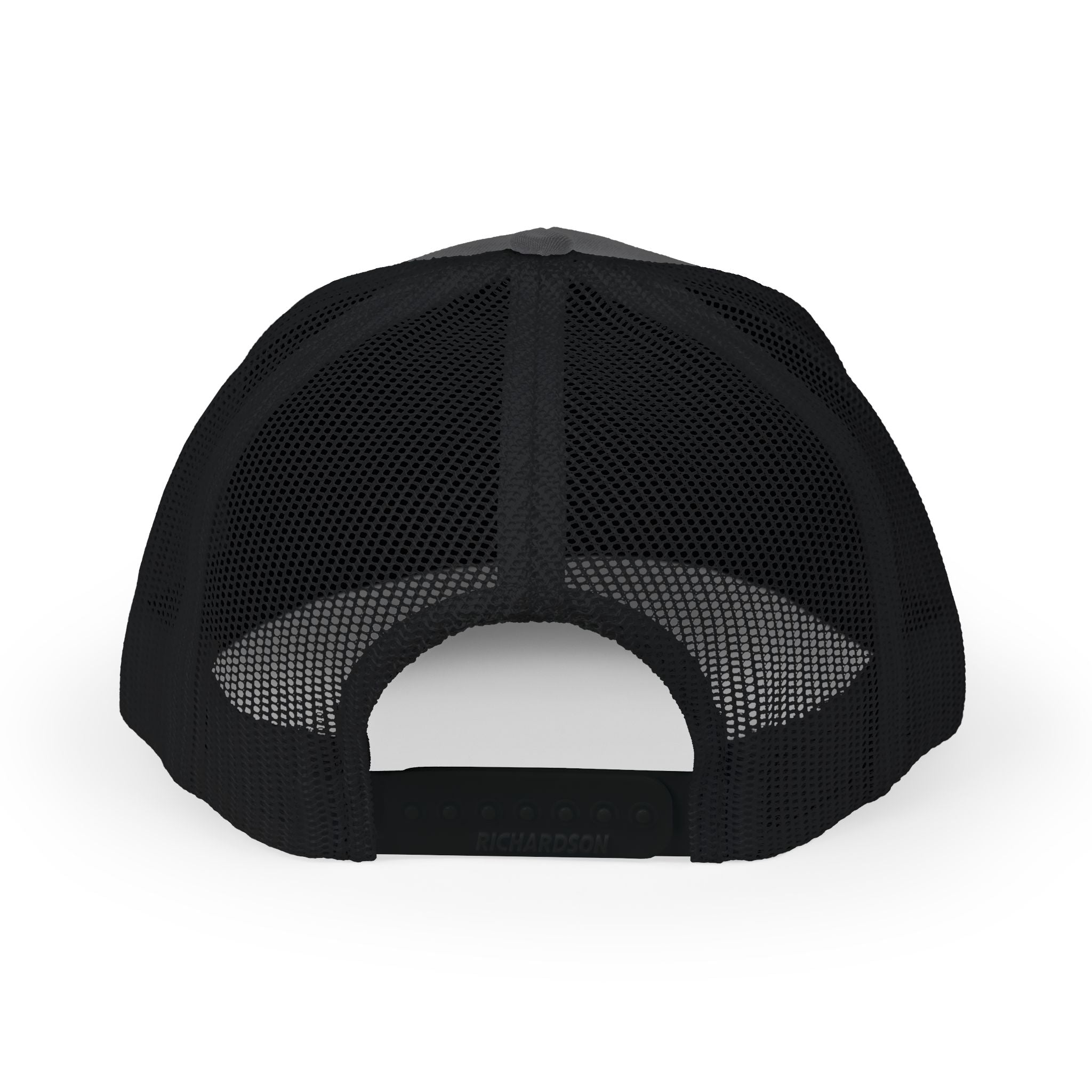 Flame Patch Trucker Cap — Retro Red Fire Embroidered Snapback