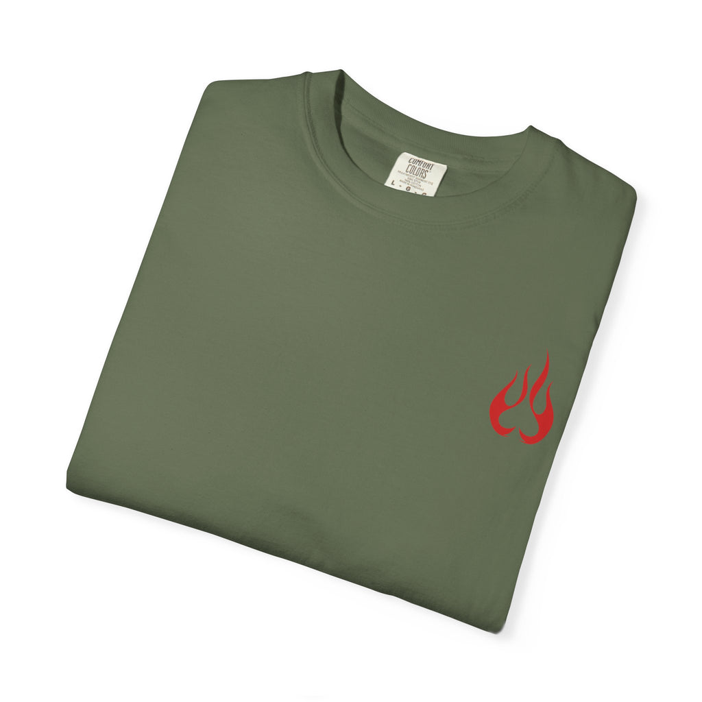 Blackjack Speed Shop T-Shirt — Retro Stripes & Flame Logo