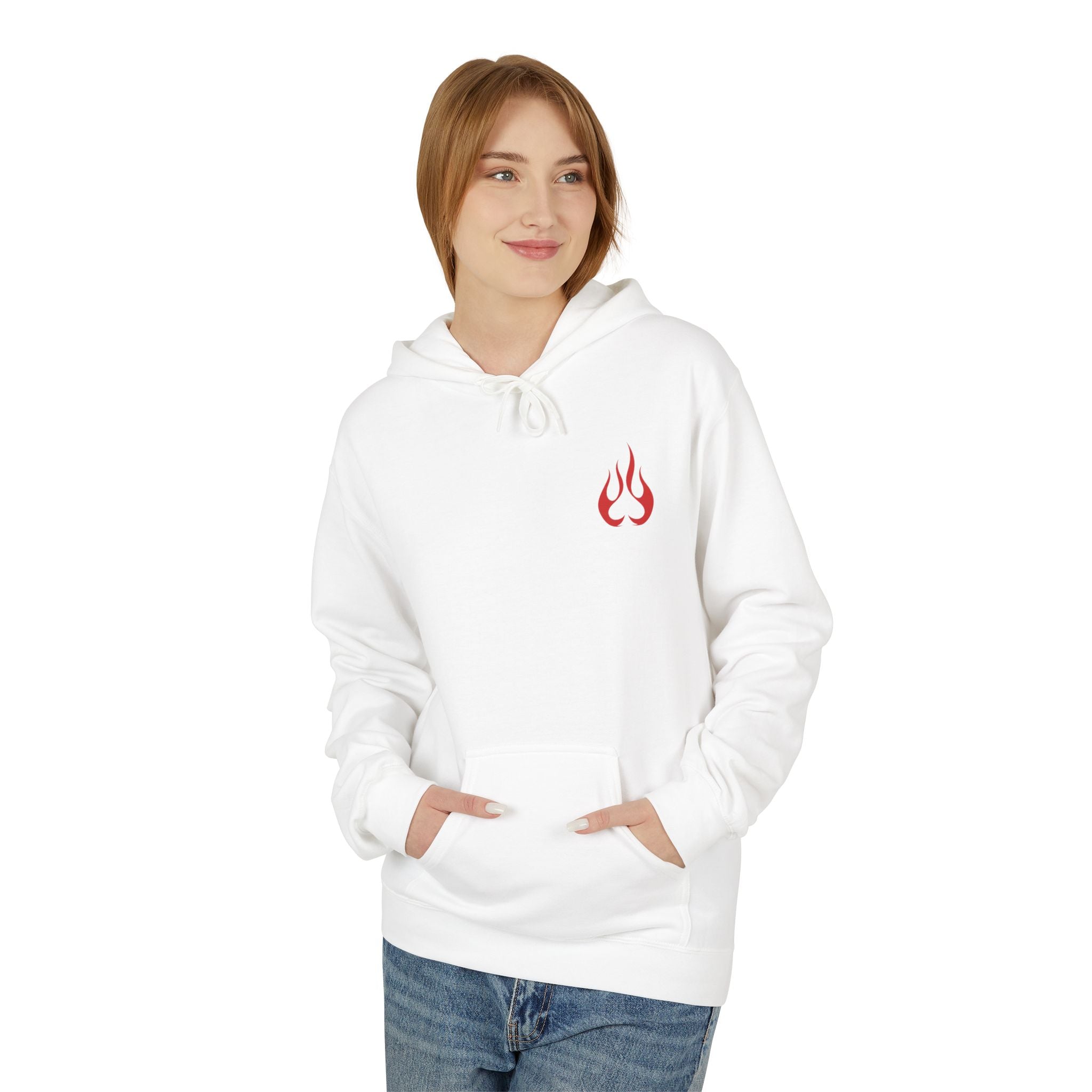 Texas Made Hoodie — ’Texas Made’ License Plate Design with Flame Logo