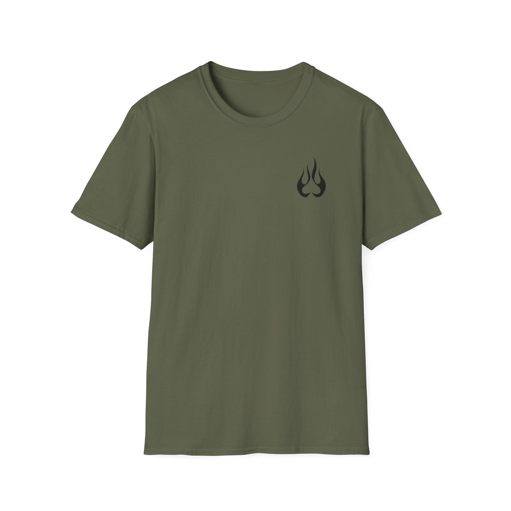 Texas Made T-Shirt – 'Texas Made' License Plate Graphic with Flame Logo