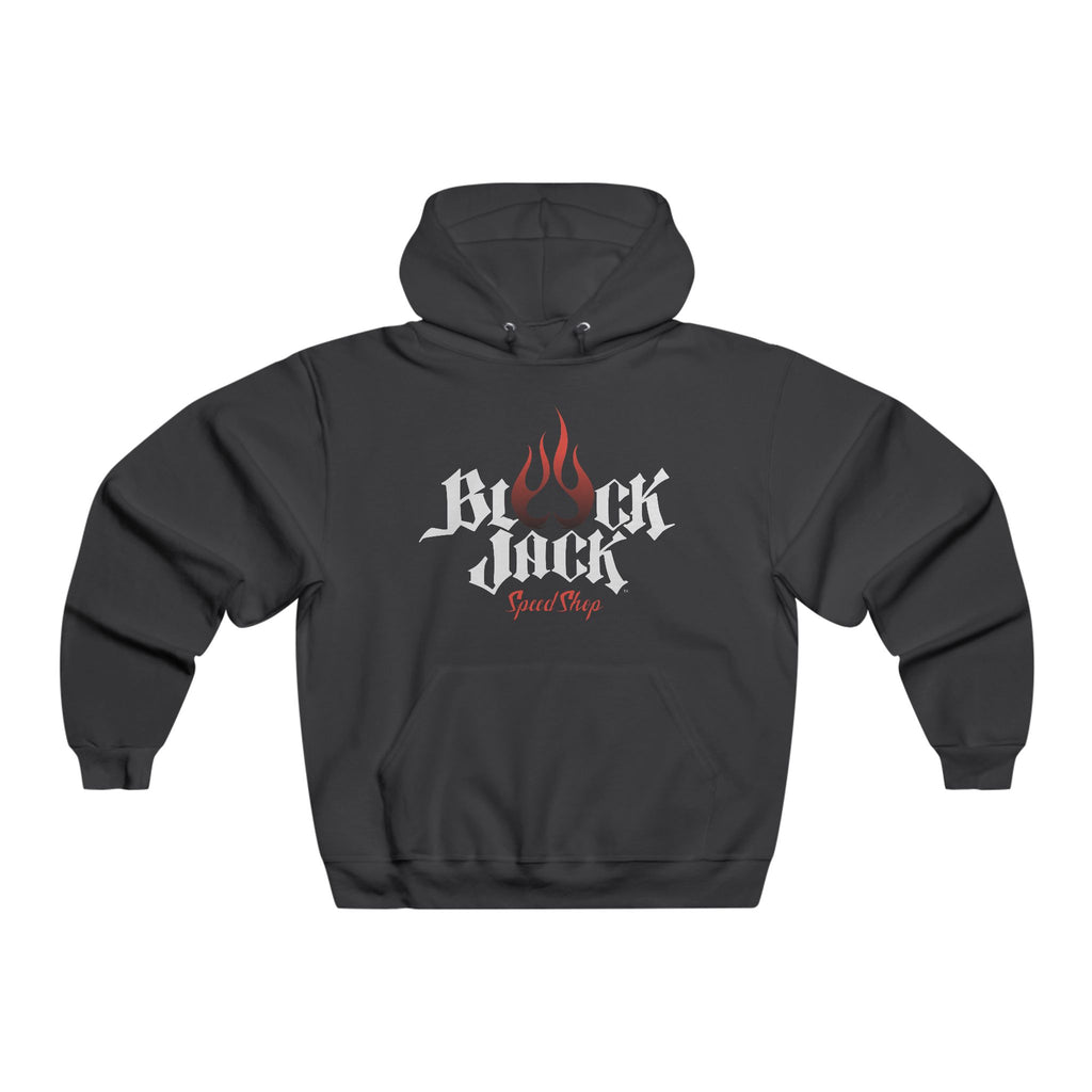 Blackjack Speedshop Flame Hoodie — Vintage Racing Graphic Hooded Sweatshirt