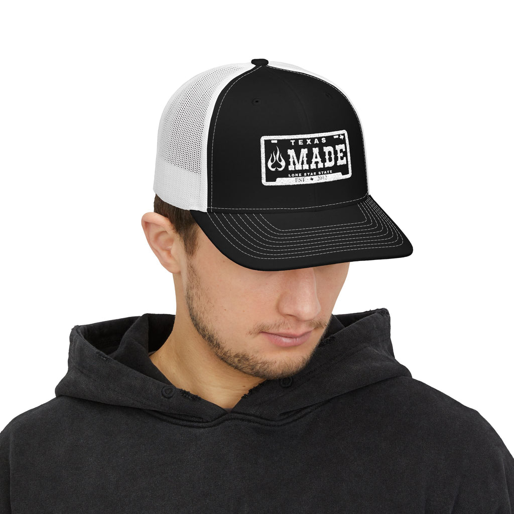Texas Made Trucker Cap — Vintage Patch Snapback Hat